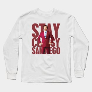 Anchorman Stay Classy San Diego Large Type Long Sleeve T-Shirt